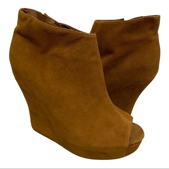 JEFFREY CAMPBELL Havana Last Smudge Peep Toe Wedge - Picture 2 of 11